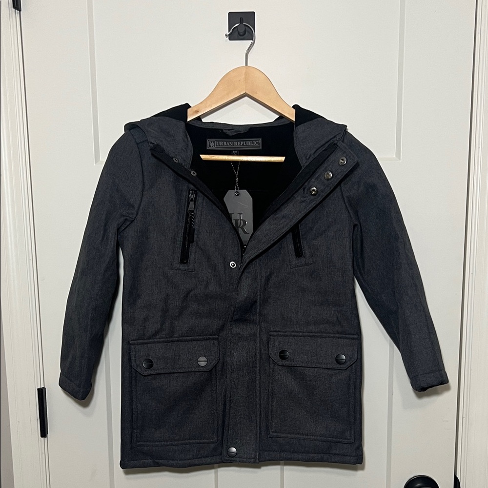 Urban Republic Kids Charcoal Raincoat